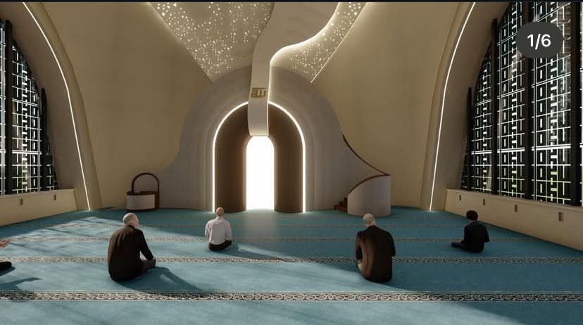 Ankara Beytepe - Hacı Hüseyin Yaşar Camii - İç Mekan Tasarımı
